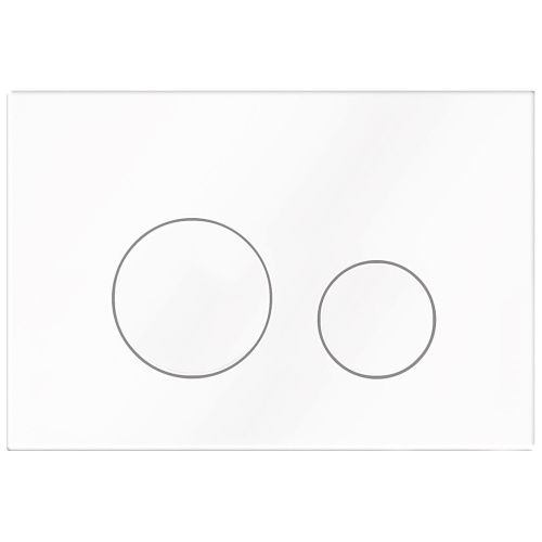 Клавиша смыва механическая KK POL M11 SPP/110/0/K цвет белый глянцевый