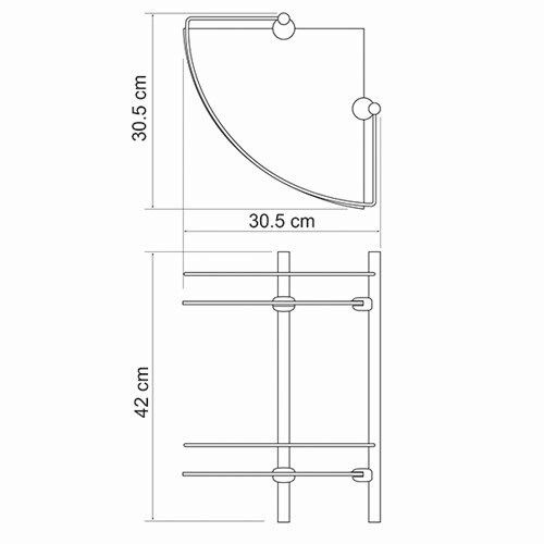Полка в ванную комнату WasserKRAFT 3122 - фото 5