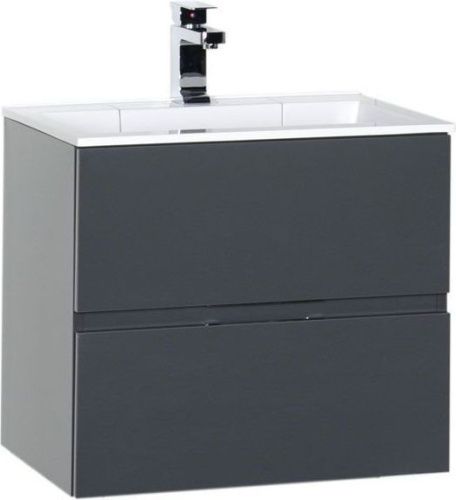 Тумба с раковиной Aquanet Алвита 00213094 60х45х53 подвесная цвет серый