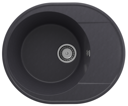 Кухонная мойка Ulgran Quartz Nora 585-08 59х49 цвет черный поверхность матовая