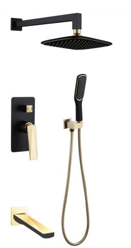 Душевая система Boheme Venturo 384-B-2 встраиваемая цвет черный