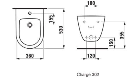 Биде Laufen Pro 8.3095.2.000.302.1 подвесное - фото 2
