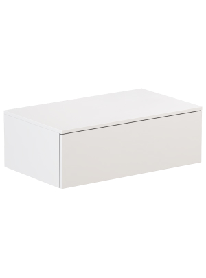 Тумба Velvex UNIT tpUNI.80.H27.Y-211 80х48х27 подвесная цвет белый матовый