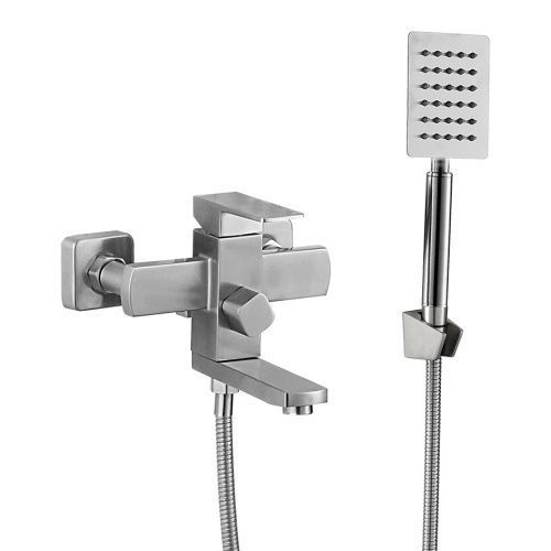 Смеситель для ванны и душа Melana Cubo 610205 настенный