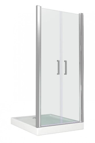 Душевая перегородка Good Door PANDORA ПД00078 90х185 стекло прозрачное профиль хром глянцевый
