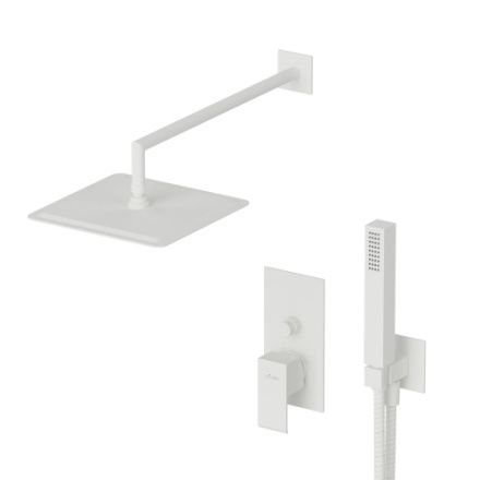 Душевая система Cezares PORTA PORTA-DSIPQ-30-BIO встраиваемая цвет белый матовый