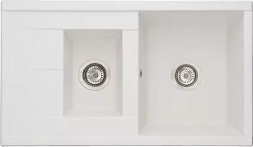 Кухонная мойка Aquaton Делия 1A716232DE240 87х51 цвет жемчуг поверхность матовая