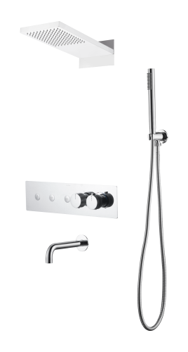 Душевая система Boheme Fusion 131-2-CR встраиваемая цвет хром с термостатом