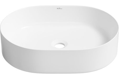 Раковина из сантехнического фарфора Wellsee Belle Spa 335702000 50х40 накладная цвет белый без отверстий под смеситель