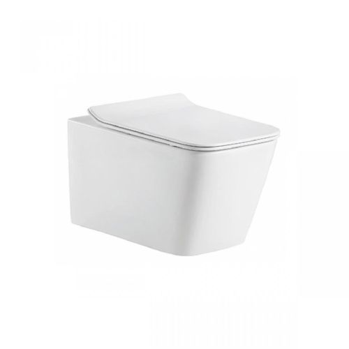 Унитаз подвесной Bravat Manno C21201UW-RUS белый с сиденьем микролифт безободковый каскадный смыв