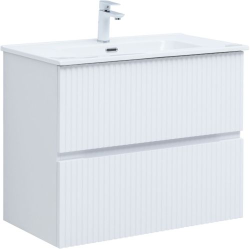 Тумба под раковину Aquanet Джейн 00313286 79х44х64 напольная/подвесная цвет белый