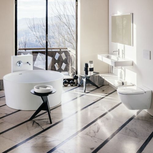 Ванна из искусственного камня Laufen VAL 2.3128.2.000.000.1 130х130 отдельностоящая прямоугольная