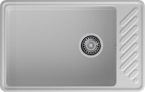 Кухонная мойка Granfest Quarz 51 серый 75х48 цвет серый поверхность матовая