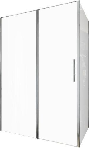 Душевой уголок Allen Brau Priority 3.31010.00 + 3.31016.00 140х90 стекло прозрачное профиль хром глянцевый без поддона