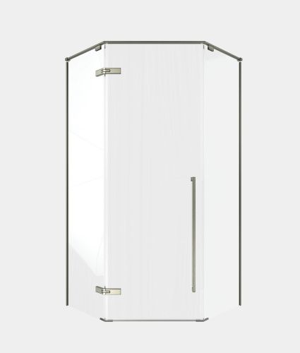 Душевой уголок Timo T67 100х100 стекло прозрачное профиль никель без поддона