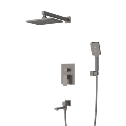 Душевая система Cezares SLIDER SLIDER-VDSET-GM встраиваемая цвет оружейная сталь