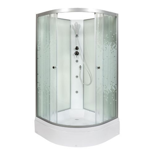 Душевая кабина AvaCan L710NGM 100х100 четверть круга без крыши ориентация универсальная