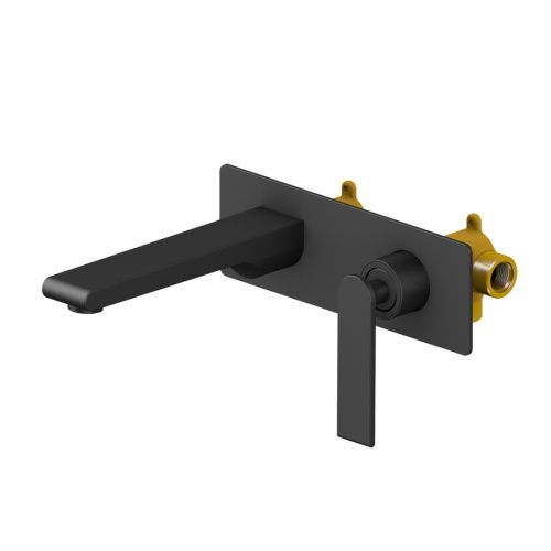 Смеситель для раковины Timo Anni 2771/03SM встраиваемый в стену черный матовый