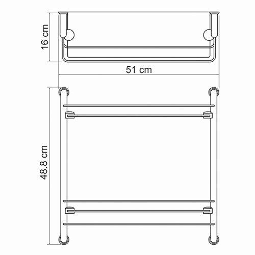 Полка в ванную комнату WasserKRAFT 2022 - фото 4
