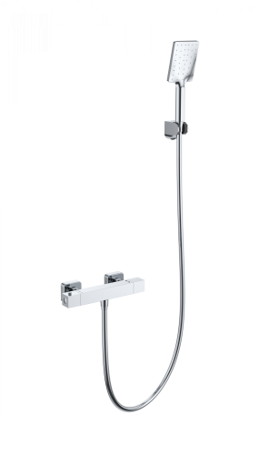 Смеситель для душа Wonzon & Woghand Stay WW-B2062-A-CR настенный хром с термостатом