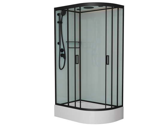 Душевая кабина Frank 143009 120х80 с крышей ориентация левая