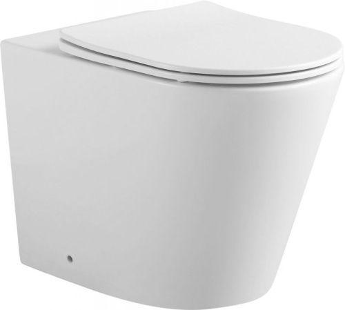 Унитаз приставной Aquanet Atago Atago 2.0 F белый с сиденьем микролифт безободковый каскадный смыв