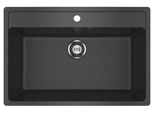 Кухонная мойка Ulgran Classic U-600-308 76х51 цвет черный