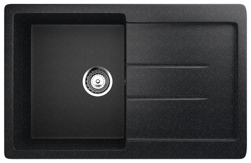 Кухонная мойка Ulgran Classic U-507-308 77х50 цвет черный