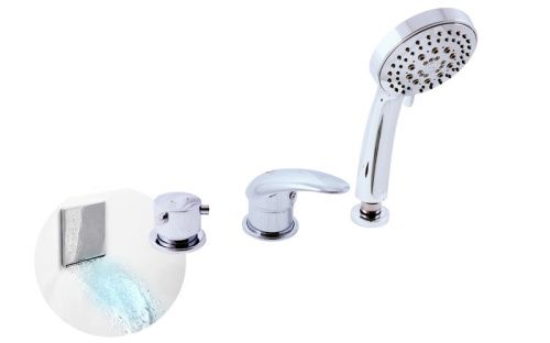 Смеситель RavSlezak D463.5P на борт ванны хром