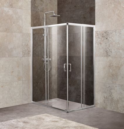 Душевой уголок BelBagno UNIQUE UNIQUE-AH-2-100/115-75/90-C-Cr 100х75 стекло прозрачное профиль хром глянцевый без поддона