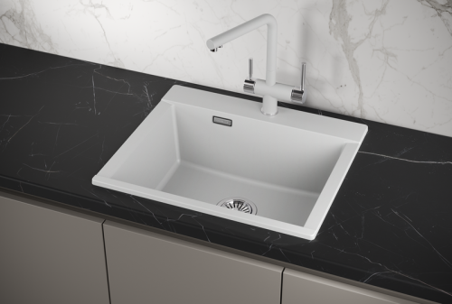 Кухонная мойка Granula 5804, АРКТИК 58х50 цвет светло-серый поверхность матовая