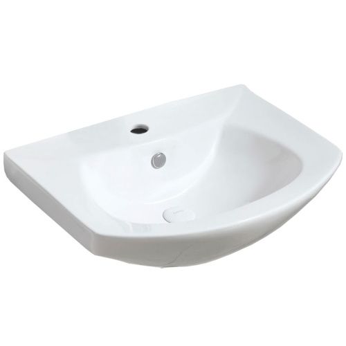 Раковина из санфаянса Azario AZ-4196 65х50 подвесная цвет белый 1 отверстие под смеситель