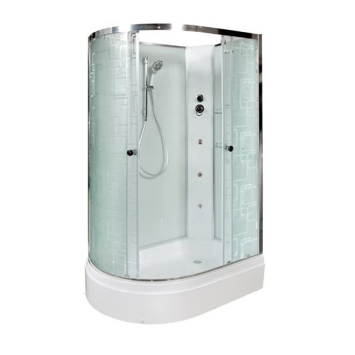 Душевая кабина AvaCan EM2712RNGM 120х80 асимметричная без крыши ориентация правая