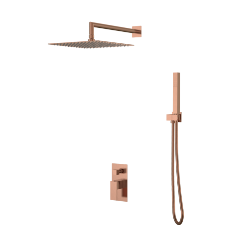 Смеситель для душа Boheme Qubic 474-3-CB встраиваемый медь брашированная