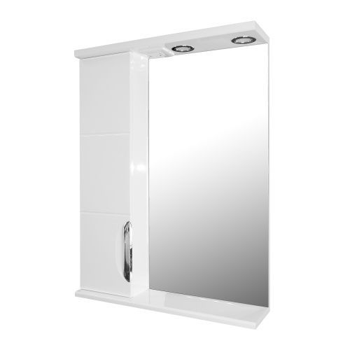 Зеркало-шкаф Loranto Стиль CS00024779 60х16х82 подвесной цвет белый глянцевый