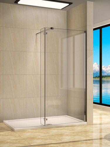 Душевая перегородка WeltWasser WW400 10000006434 50х185 стекло прозрачное профиль хром глянцевый