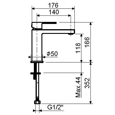Смеситель Plumberia Selection Tag TG0053NO на раковину черный - фото 2