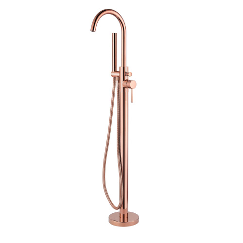 Смеситель Abber Wasser Kreis AF8115RGN напольный золото розовое