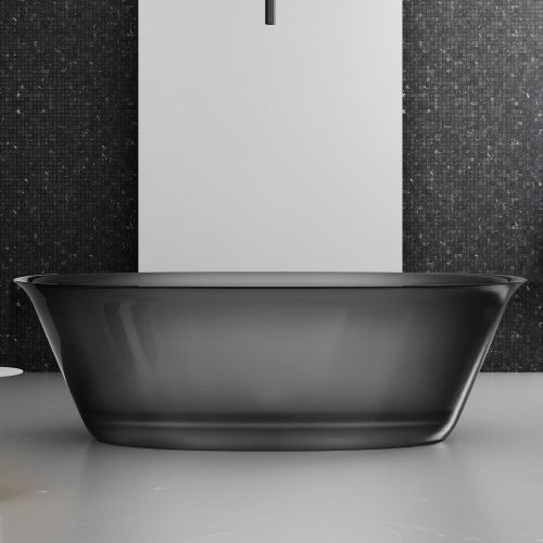 Ванна полиэфирная смола Abber Kristall AT9707Onyx 170х75 отдельностоящая овальная