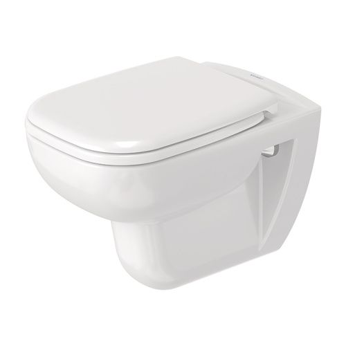 Унитаз подвесной Duravit D-Code 45700900A1 (257009+006739) белый с сиденьем микролифт безободковый