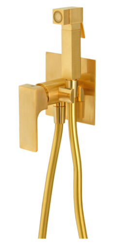 Гигиенический душ со смесителем Remer AU65BG золото брашированное
