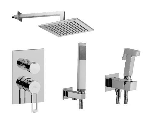 Душевая система Paffoni Ringo KITZRIN018CR/MKING встраиваемая в стену