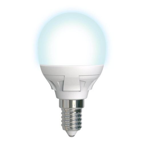 Лампа светодиодная диммируемая Uniel LED-G45 7W/4000K/E14/FR/DIM PLP01WH картон