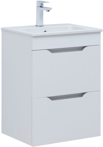Тумба под раковину Aquanet Практика 00330455 48х39х64 напольная/подвесная цвет белый