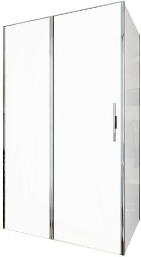 Душевой уголок Allen Brau Priority 3.31007.00 + 3.31016.00 120х90 стекло прозрачное профиль хром глянцевый без поддона