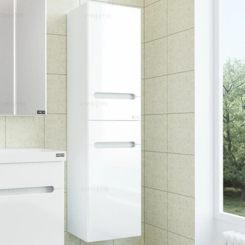 Шкаф-пенал СанТа Лондон 524001 40х30х150 подвесной цвет белый