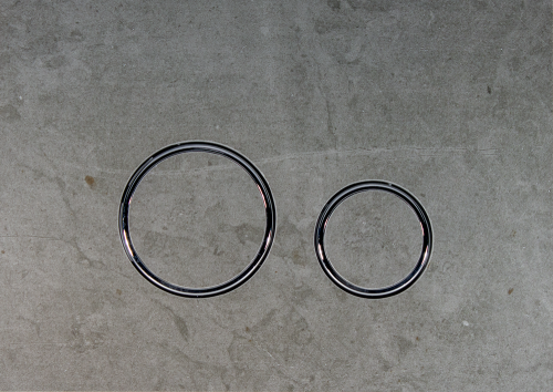 Клавиша смыва механическая KK POL Vitrum Grande V1 Orbis 350/PPK/420-00-03 цвет серый