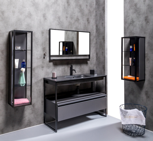 Тумба Armadi Art Loft 894-120-A 118х48х29 подвесная цвет черный