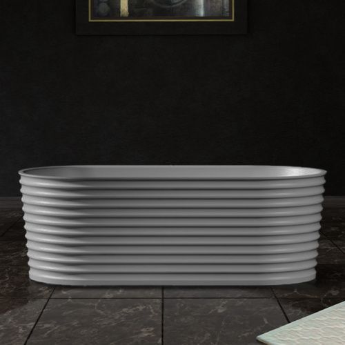 Ванна из искусственного камня Abber Stein AS9650 170х80 отдельностоящая овальная с ножками
