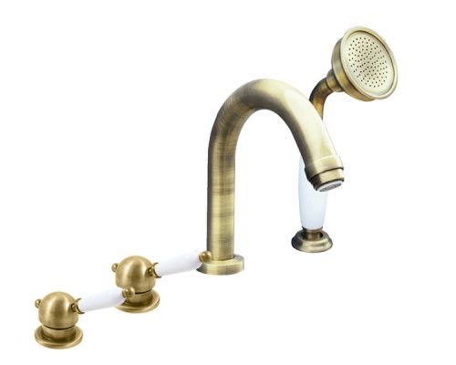 Смеситель RavSlezak LABE L562.5PSM на борт ванны бронза